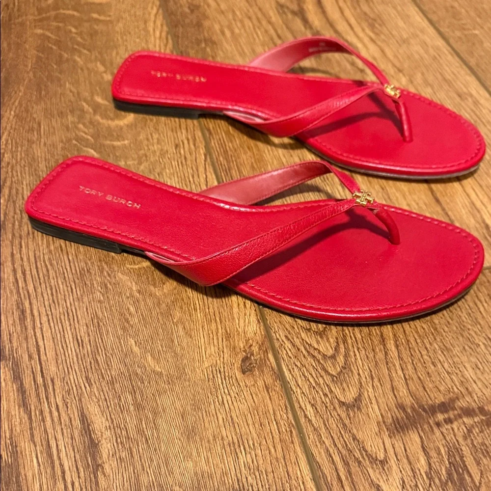 Tory Burch Red Women's Sandals size 10 - Picture 6 of 7